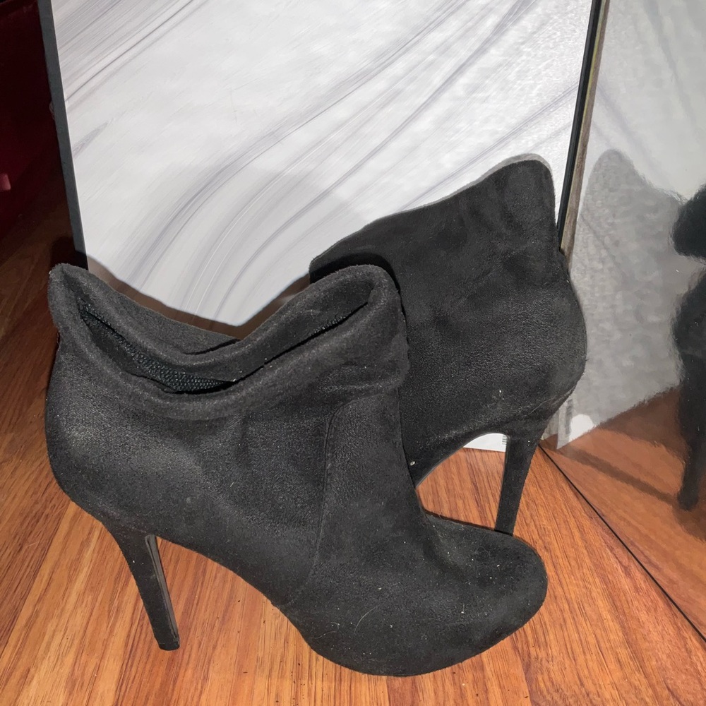 Black Suede Ankle Boots